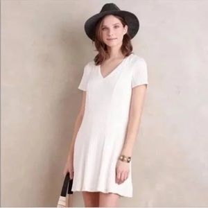 Anthropologie Dolan Left Coast Collection white knit dress